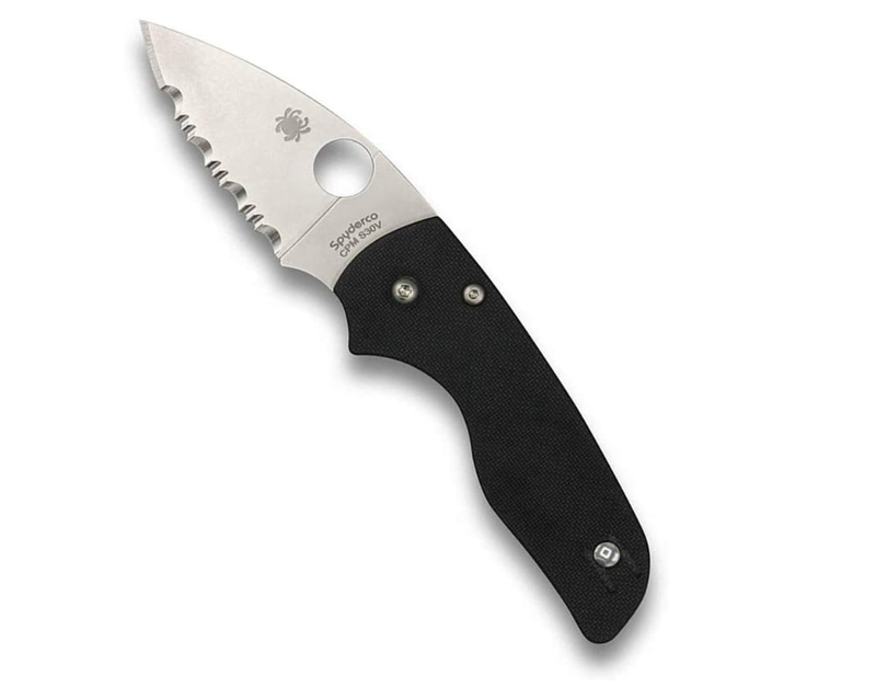 Spyderco Lil' Native 2.5" G-10 Black Folding Knife | Steel Blade | C230GS