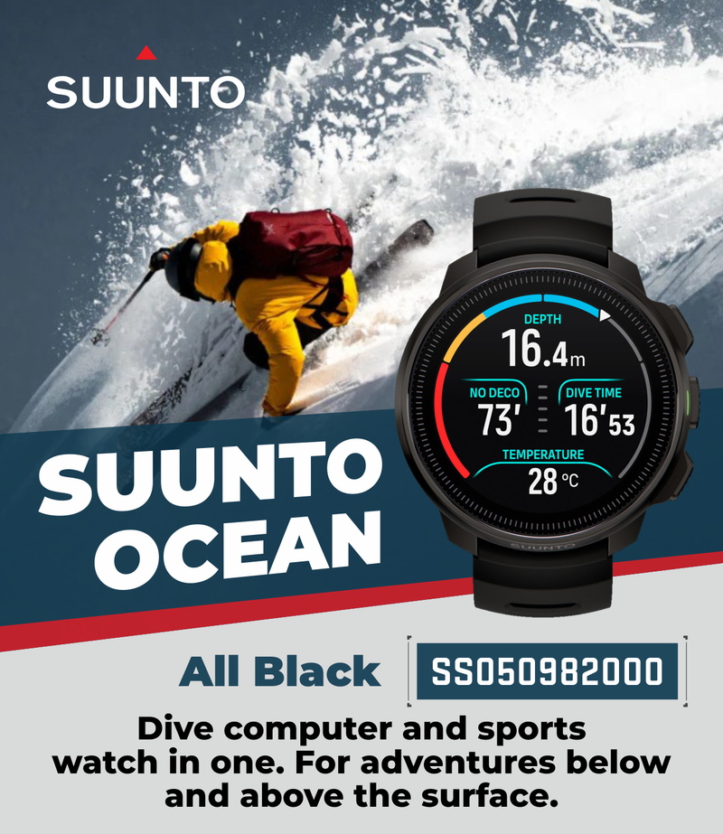 SUUNTO Ocean Dive Computer & GPS Sports Watch | 1.43'' AMOLED | Dualband GNSS