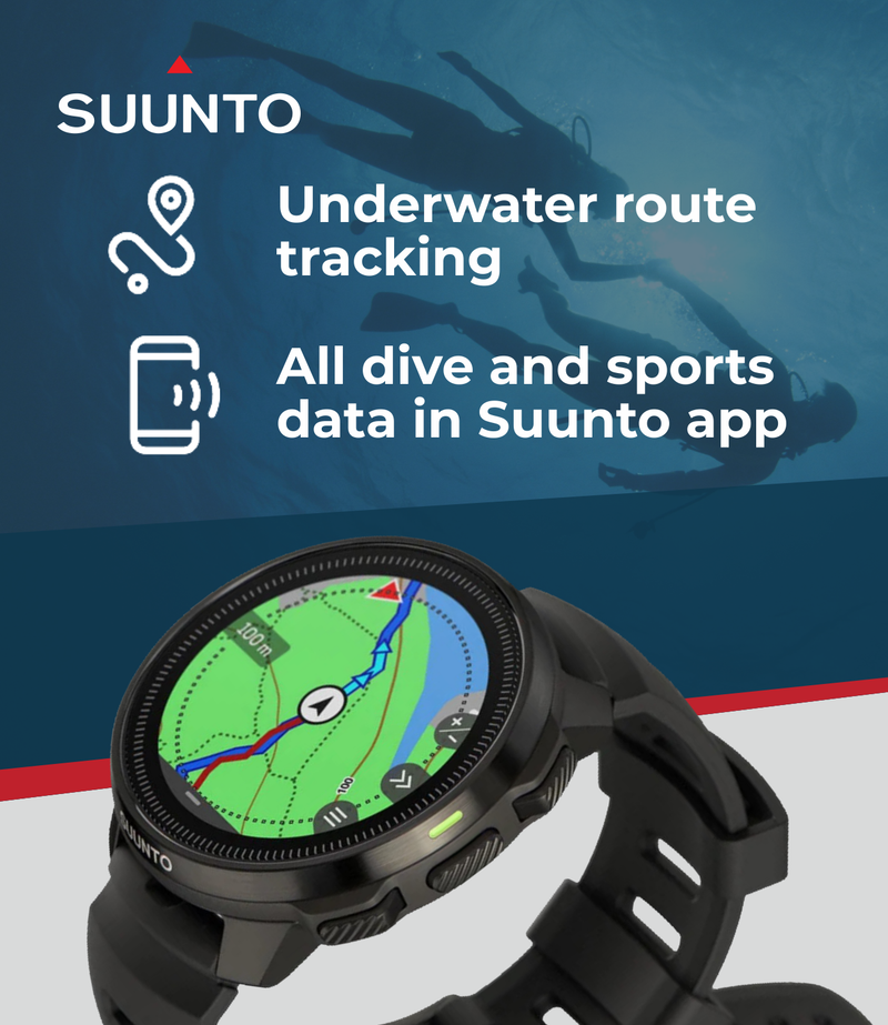 SUUNTO Ocean Dive Computer & GPS Sports Watch | 1.43'' AMOLED | Dualband GNSS