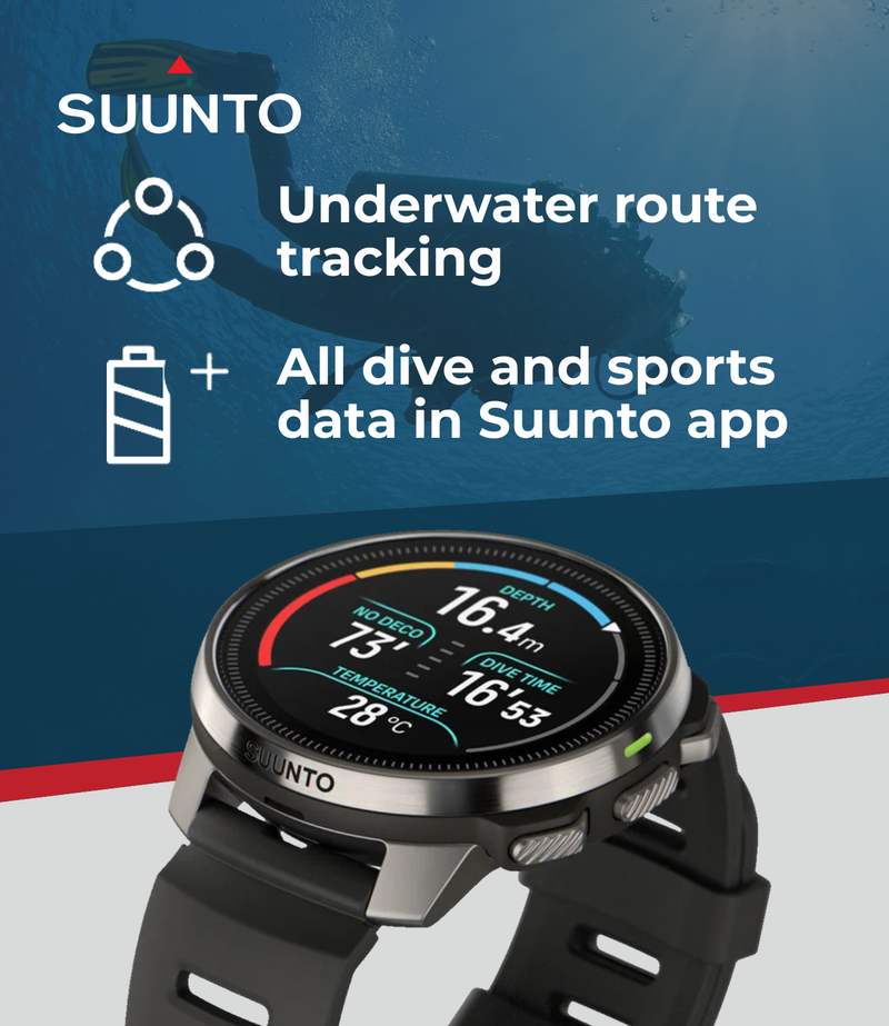 SUUNTO Ocean Dive Computer & GPS Sports Watch | 1.43'' AMOLED | Dualband GNSS