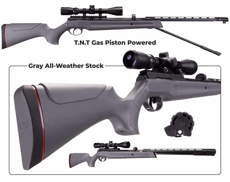 Umarex Synergis Elite Underlever .22 Cal Air Rifle Gas Piston with Targets & Pellets