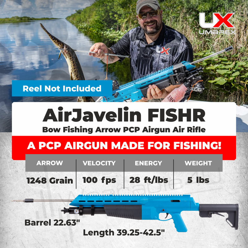 Umarex AirJavelin FishR PCP Bowfishing Airgun with 2 Fiberglass Pro-Point Arrows 2252158_2252159