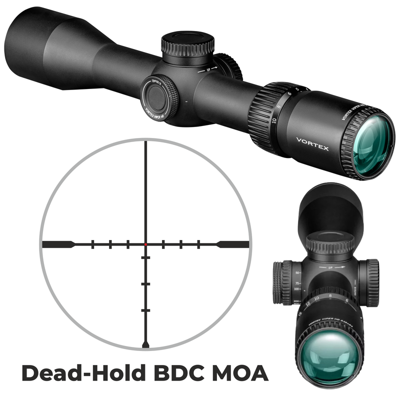 Vortex Optics Viper HD 2-10x42 SFP Second Focal Plane Dead-Hold BDC MOA Riflescope (VPR-21001)