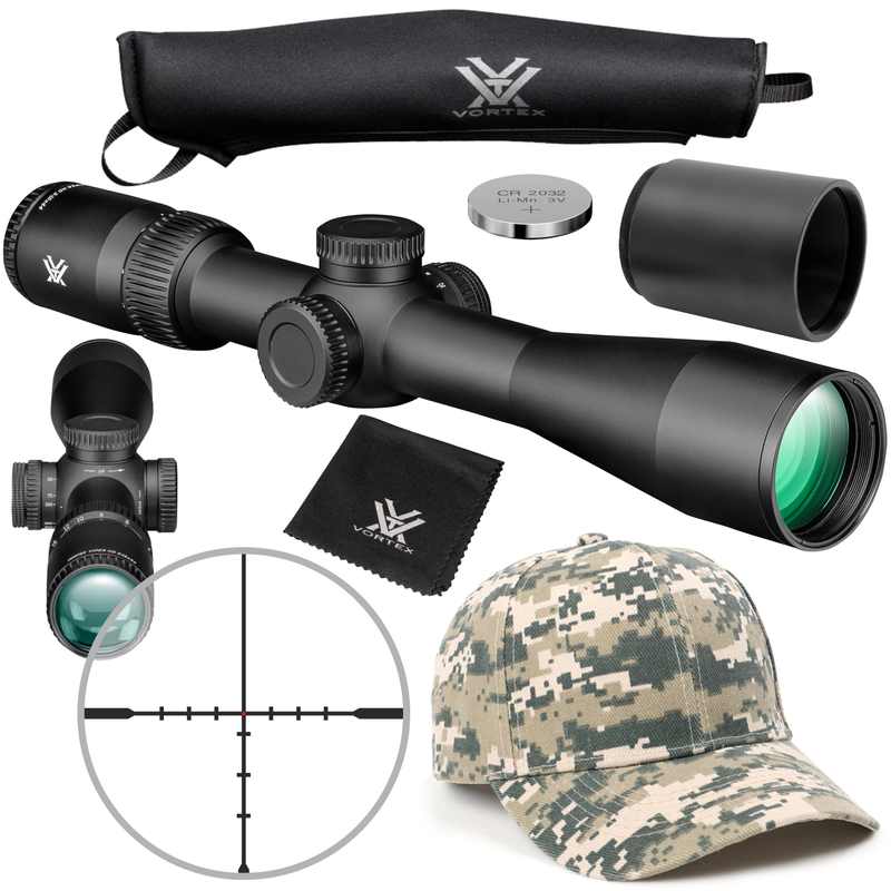 Vortex Optics Viper HD 3-15x44 SFP Dead-Hold BDC MOA Riflescope with Free Hat Bundle