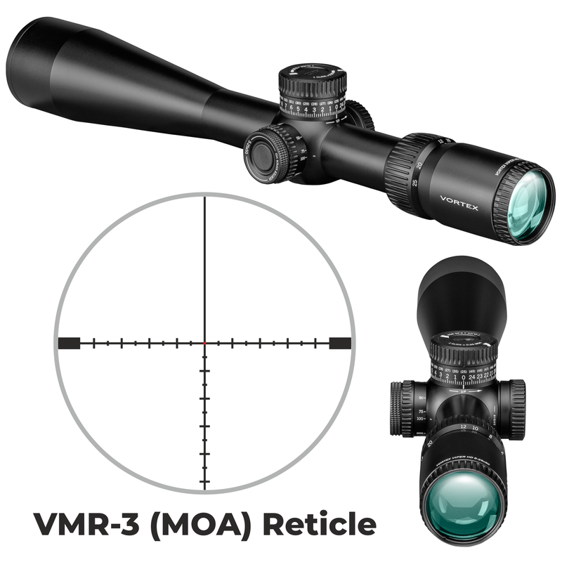 Vortex Optics Viper HD 5-25x50 SFP Second Focal Plane VMR-3 MOA 30mm Tube Riflescope (VPR-52503)