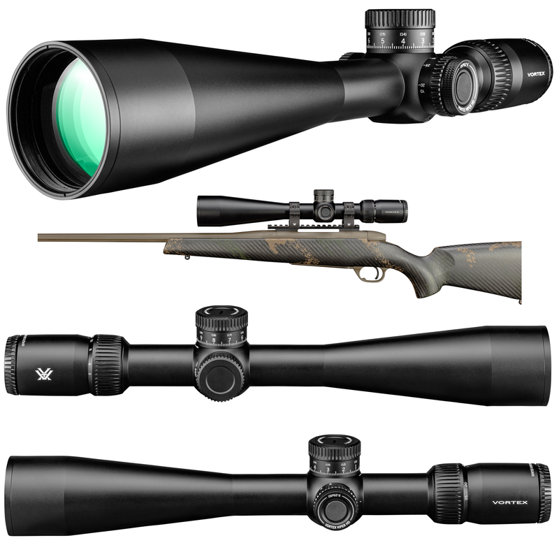 Vortex Optics Viper HD 5-25x50 SFP VMR-3 MRAD Black Riflescope with Free Hat Bundle