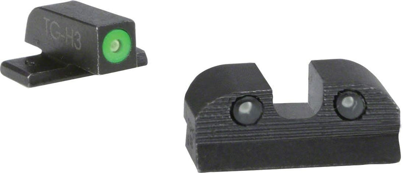 Sig Sauer X-RAY3 Day/Night Sight Set, #8 Green Front / #8 Rear, Round Notch