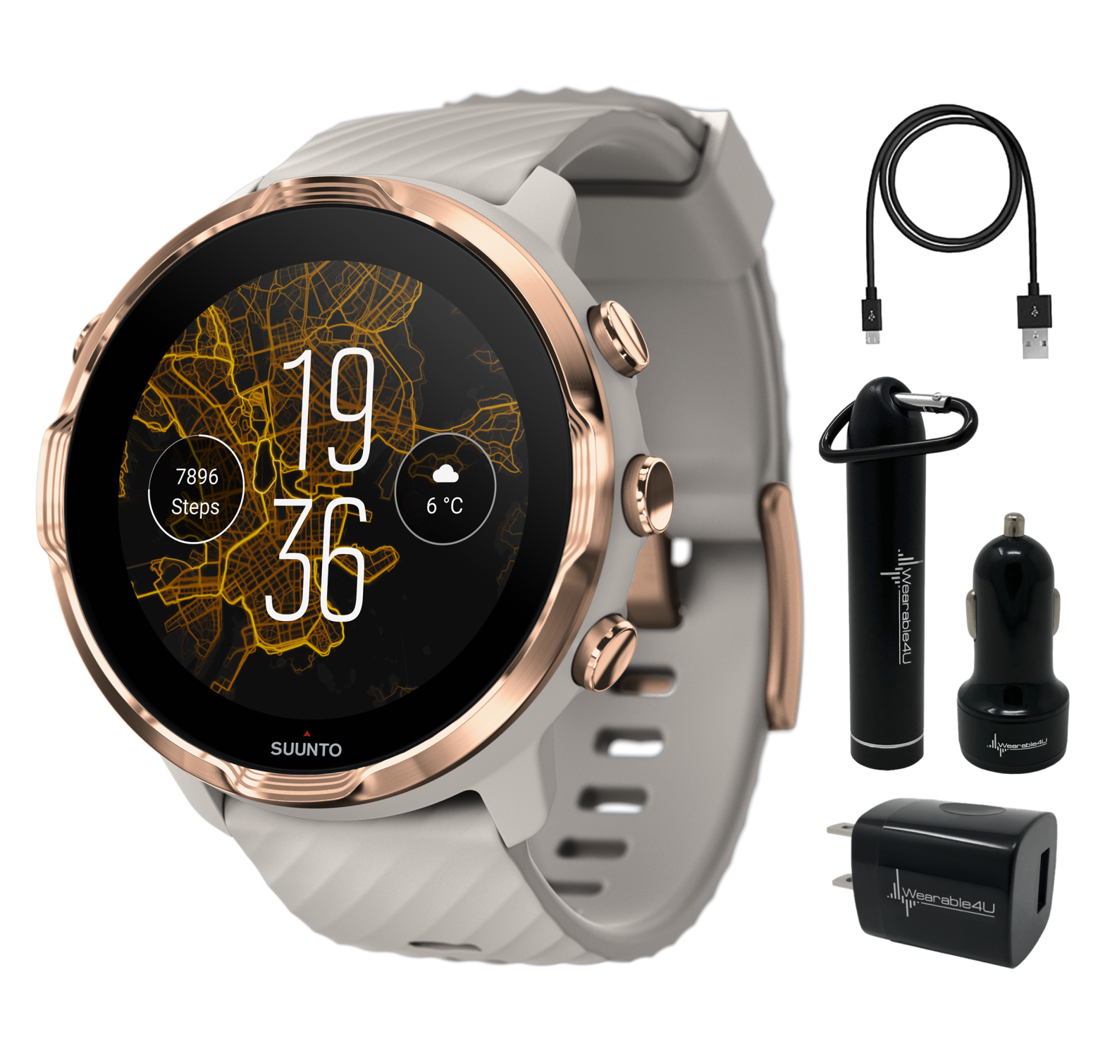 Suunto 7 sandstone online rosegold