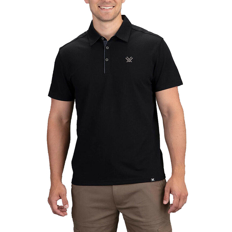 Vortex Optics Men's Punch In Polo Black Heather 2X-Large (120-02-BLH2X)