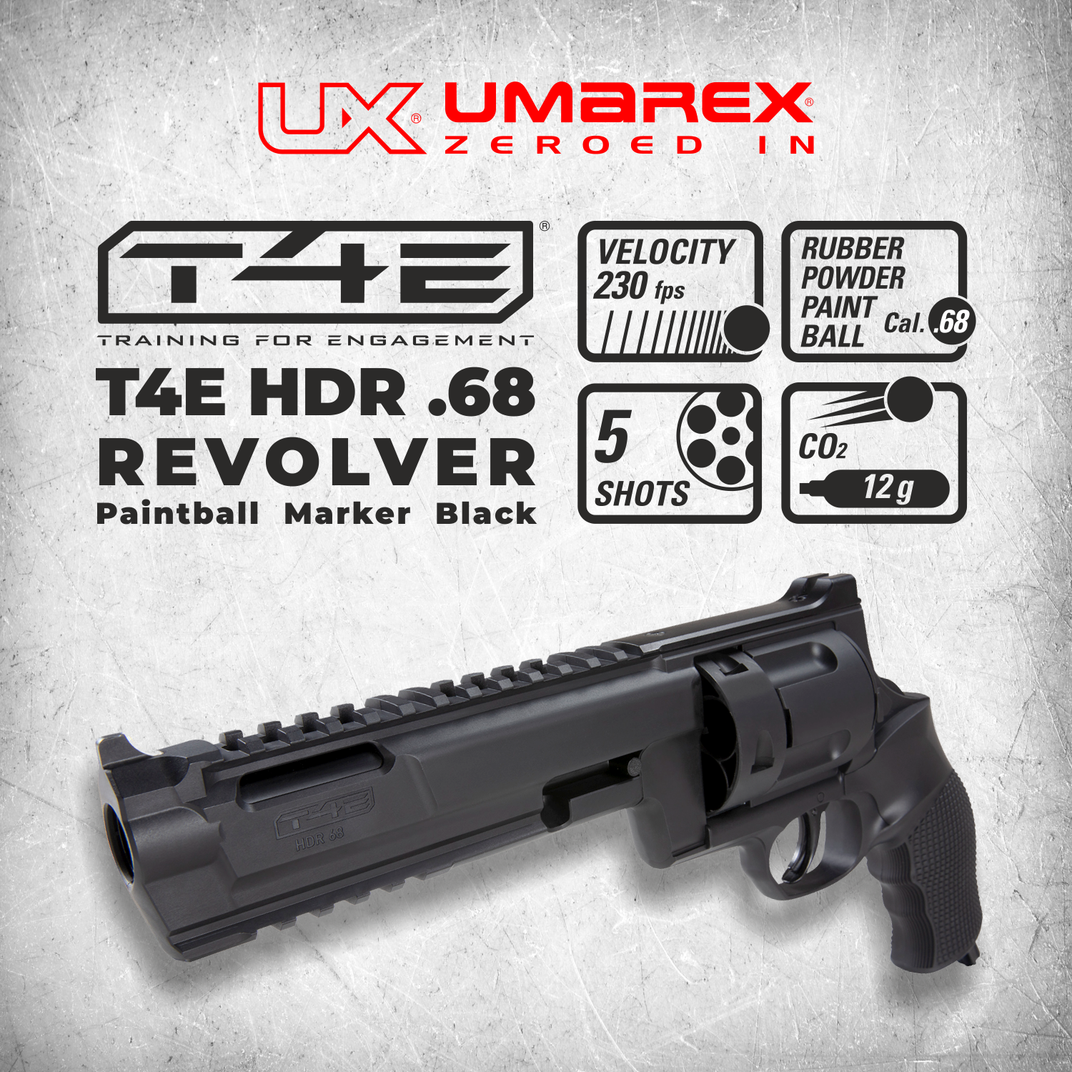 Umarex T4E TR 68 / HDR 68 Revolver - Hypersports - Hypersports » Nr.1 in  Paintball and Event in Sweden!
