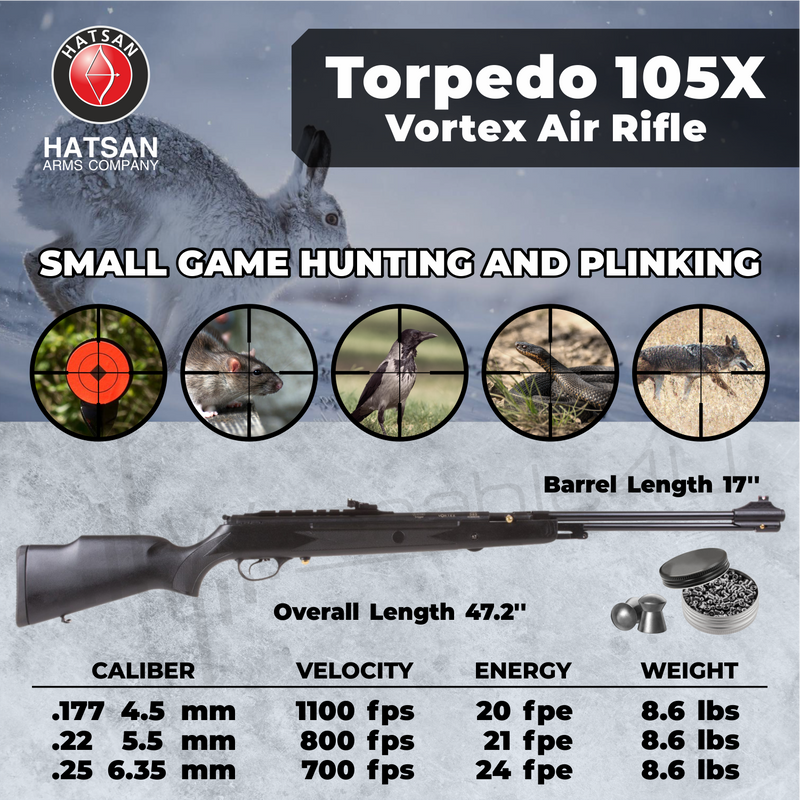 Hatsan Torpedo 105X Vortex .177 Caliber Air Rifle
