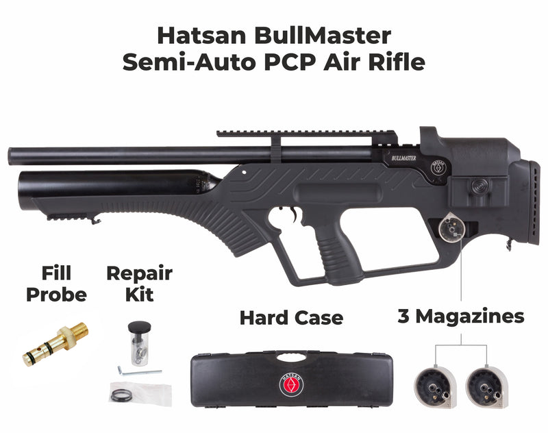 Hatsan BullMaster Side Bolt Semi-Auto .22 Cal PCP Air Rifle (HGBullMASTER-22)
