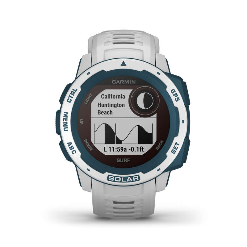 Garmin Instinct Solar Surf Edition Premium GPS Smartwatch with Included Wearable4U Bundle