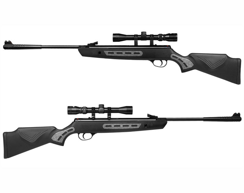 Hatsan 1000S Spring Striker Air Rifle Combo .22 Caliber with Wearable4U .22 cal 250ct Pellets and 100x Paper Targets Bundle