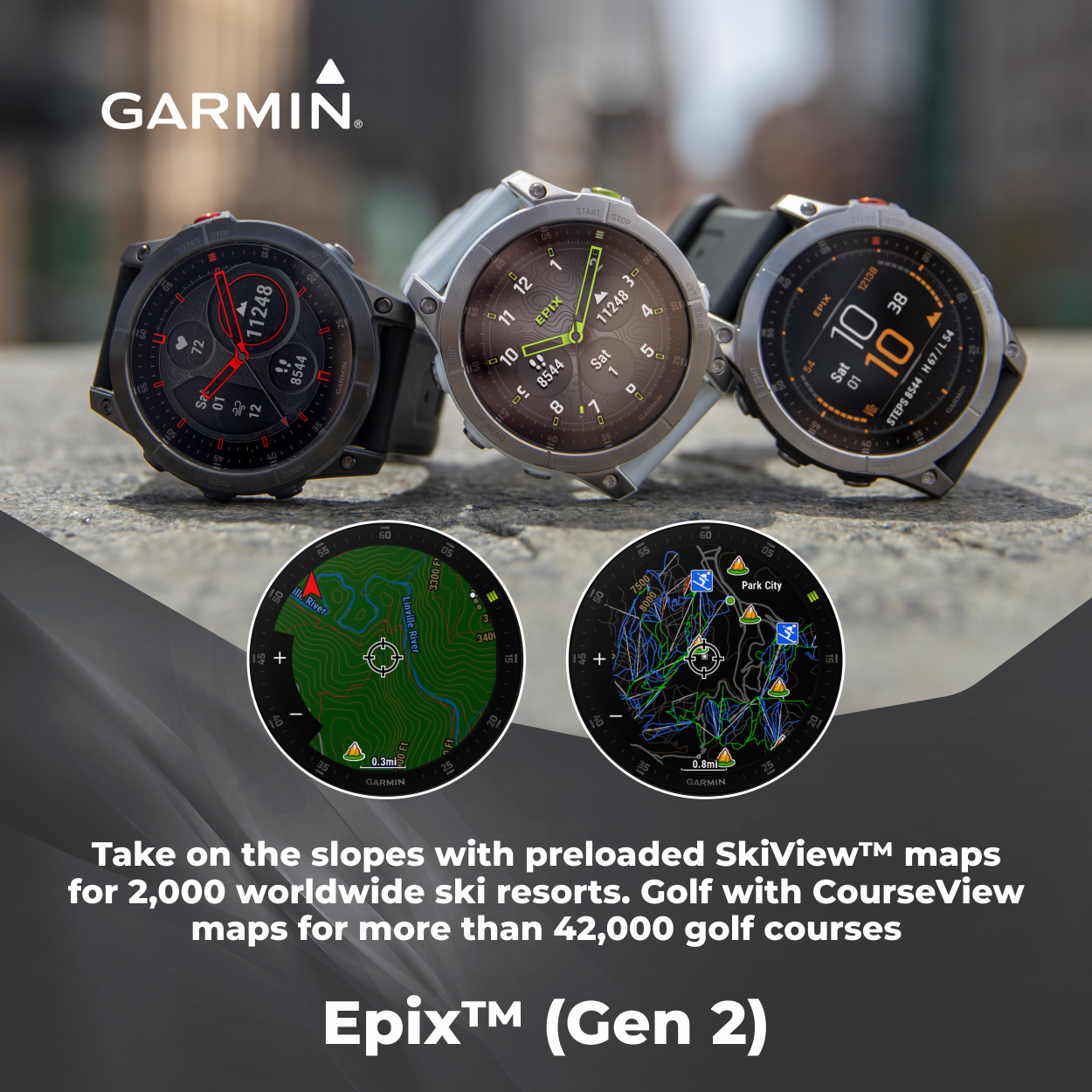  Garmin epix Gen 2, Premium active smartwatch