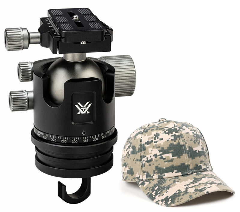 Vortex Optics Radian Ball Head with Free Hat Bundle (Bundle Options Available)