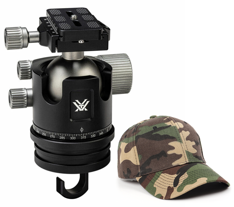 Vortex Optics Radian Ball Head with Free Hat Bundle (Bundle Options Available)