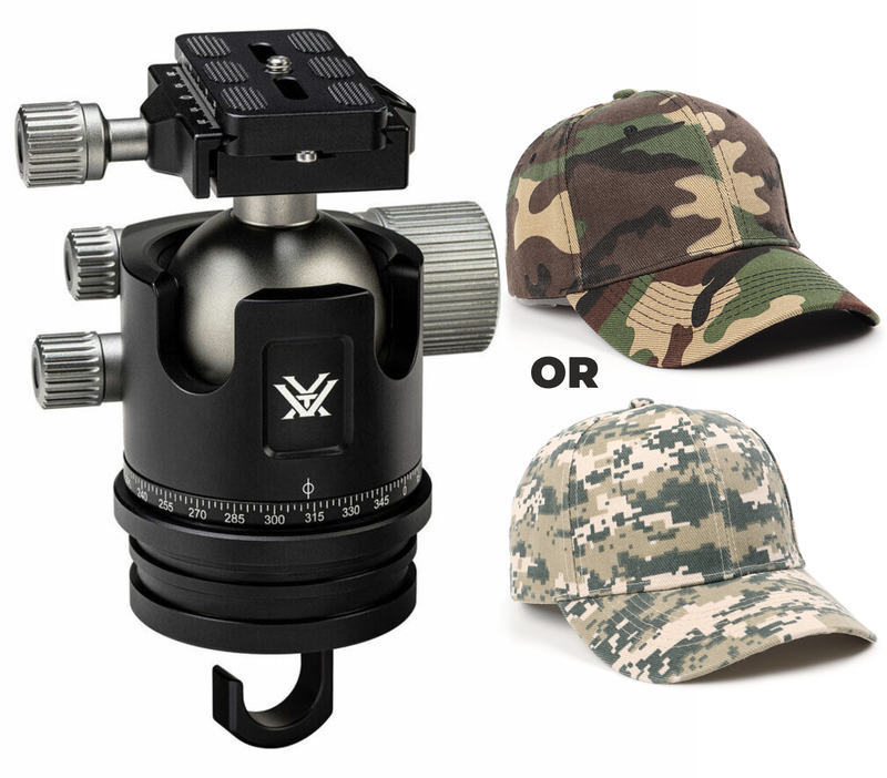 Vortex Optics Radian Ball Head with Free Hat Bundle (Bundle Options Available)