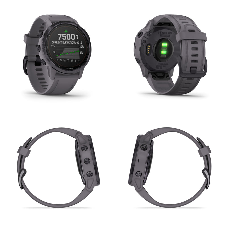 Garmin Fenix 6S Pro Solar, Women of Adventure, Premium Multisport GPS Watches with Wearable4U Bundle