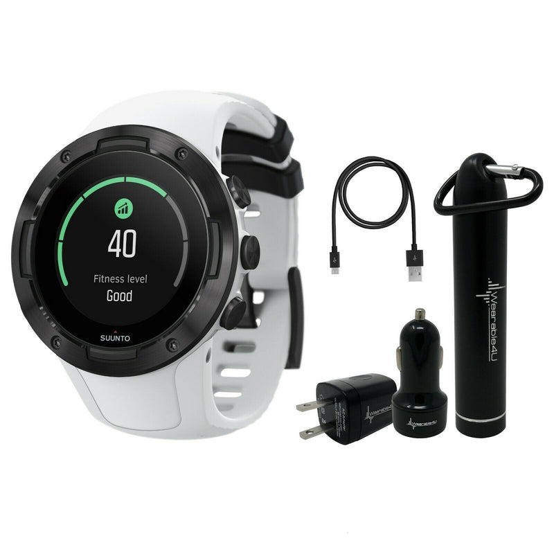 Suunto 5 Multisport Watch G1 with included Wearable4U Power Pack
